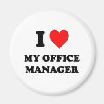J'aime mon directeur de bureau aimants pour réfrigérateur