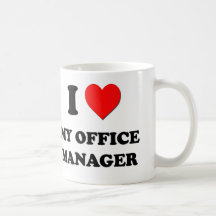 J'aime mon directeur de bureau mugs à café