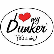 J'aime mon Dunker (c'est un chien) Photo En Découpe