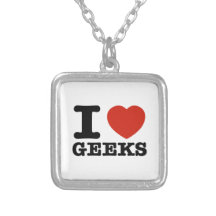 J'aime mon geeks collier personnalisé