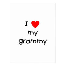 J'aime mon Grammy Carte Postale