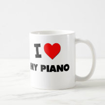 J'aime mon piano mugs