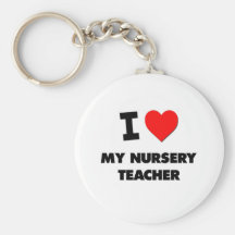 J'aime mon professeur de crèche porte-clef