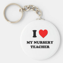 J'aime mon professeur de crèche porte-clés