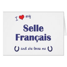 J'aime mon Selle Francais (le cheval femelle) Cartes