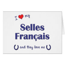 J'aime mon Selles Francais (les chevaux multiples) Cartes