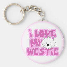 J'aime mon Westie Keychain Porte-clef