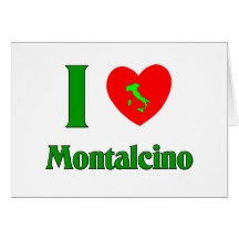 J'aime Montalcino Italie Cartes