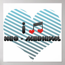J'aime néo- - médiéval posters