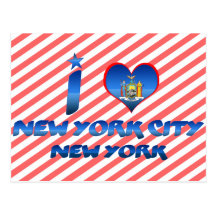 J'aime New York City, New York Carte Postale