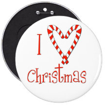 J'aime Noël Badges Avec Agrafe