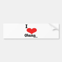 J'aime Obama Adhésifs Pour Voiture