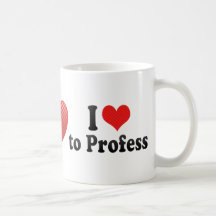 J'aime professer tasse à café