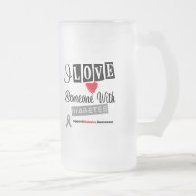 J'aime quelqu'un avec du diabète tasses à café
