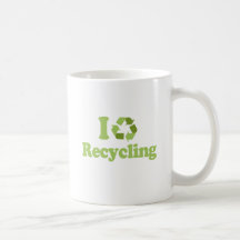 J'aime réutiliser le T-shirt/T-shirt de jour de la Mug À Café