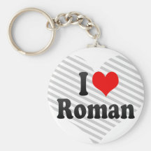 J'aime romain porte-clef