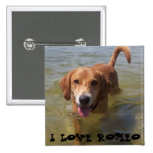 J'AIME ROMEO BADGE AVEC ÉPINGLE