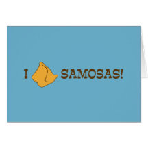 J'aime Samosas Carte De Vœux
