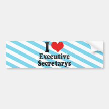 J'aime Secretarys exécutif Adhésifs Pour Voiture