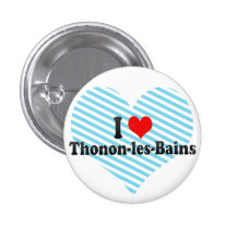 J'aime Thonon-les-Bains, France Badges Avec Agrafe