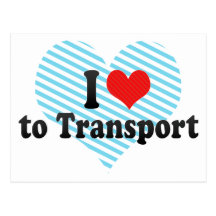 J'aime transporter carte postale