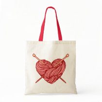 J'aime tricoter sac en toile