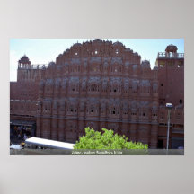 Jaipur, oostelijk Rajasthan, India Print