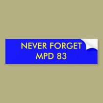 JAMAIS FORGETMPD 83 autocollants pour voiture