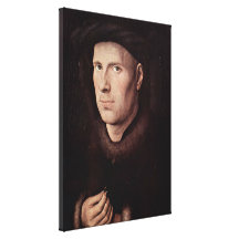 Jan van Eyck - portrait de janv. de Leeuw Toiles Tendues