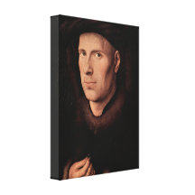 Jan van Eyck - portrait de janv. de Leeuw Toiles Tendues