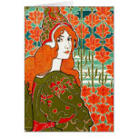 ~ Jane de Nouveau d'art par Louis John Rhead Carte