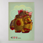 japan robot print