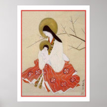 Japonais Madonna et cru d'enfant Posters