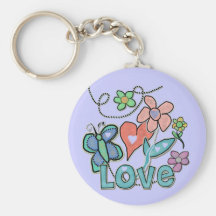 Jardin d'amour porte-clé