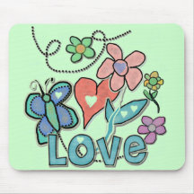 Jardin d'amour tapis de souris