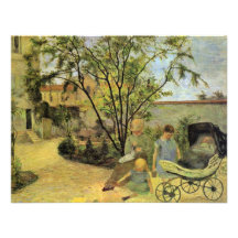 Jardin dans la rue Carcel par Gauguin Paul Faire-parts