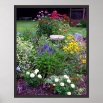 Jardin de cottage d'été