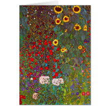 Jardin de ferme de Gustav Klimt avec la carte de n
