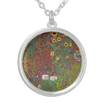 Jardin de ferme de Gustav Klimt avec le collier de