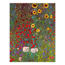 Jardin de Gustav Klimt avec des invitations de tou