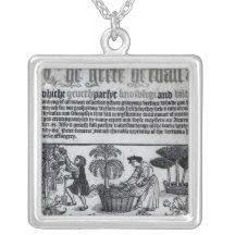 Jardin de herbes aromatiques médiéval pendentifs