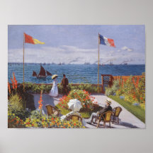 Jardin un Sainte-Adresse par Claude Monet Posters