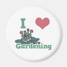 jardinage du coeur i aimant pour réfrigérateur