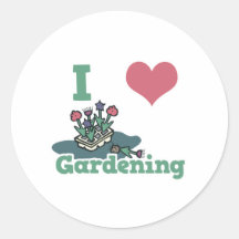jardinage du coeur i autocollants