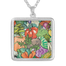 Jardinier végétal pendentifs personnalisés
