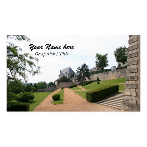 Jardins de Chartres Modèles De Cartes De Visite