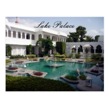 jardins de palais de lac cartes postales