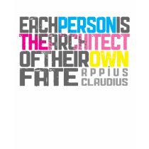 Jaune cyan magenta de citation typographique de la t-shirt