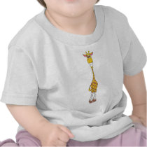 Jaune de girafe t-shirts