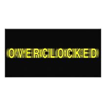 Jaune d'Overclocked Photocarte Customisée